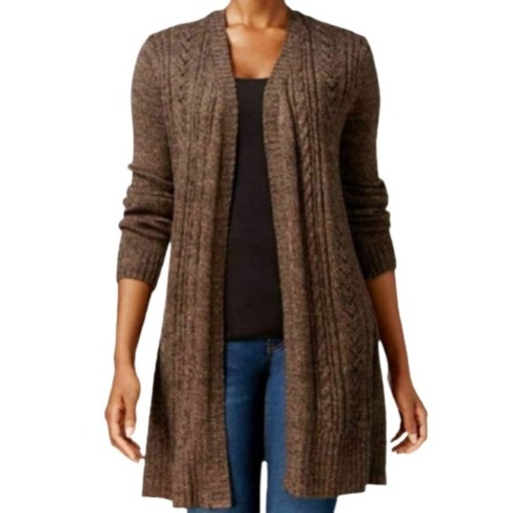 Karen Scott Women's Turbo Duster Cardigan Sweater - Picture 1 of 3
